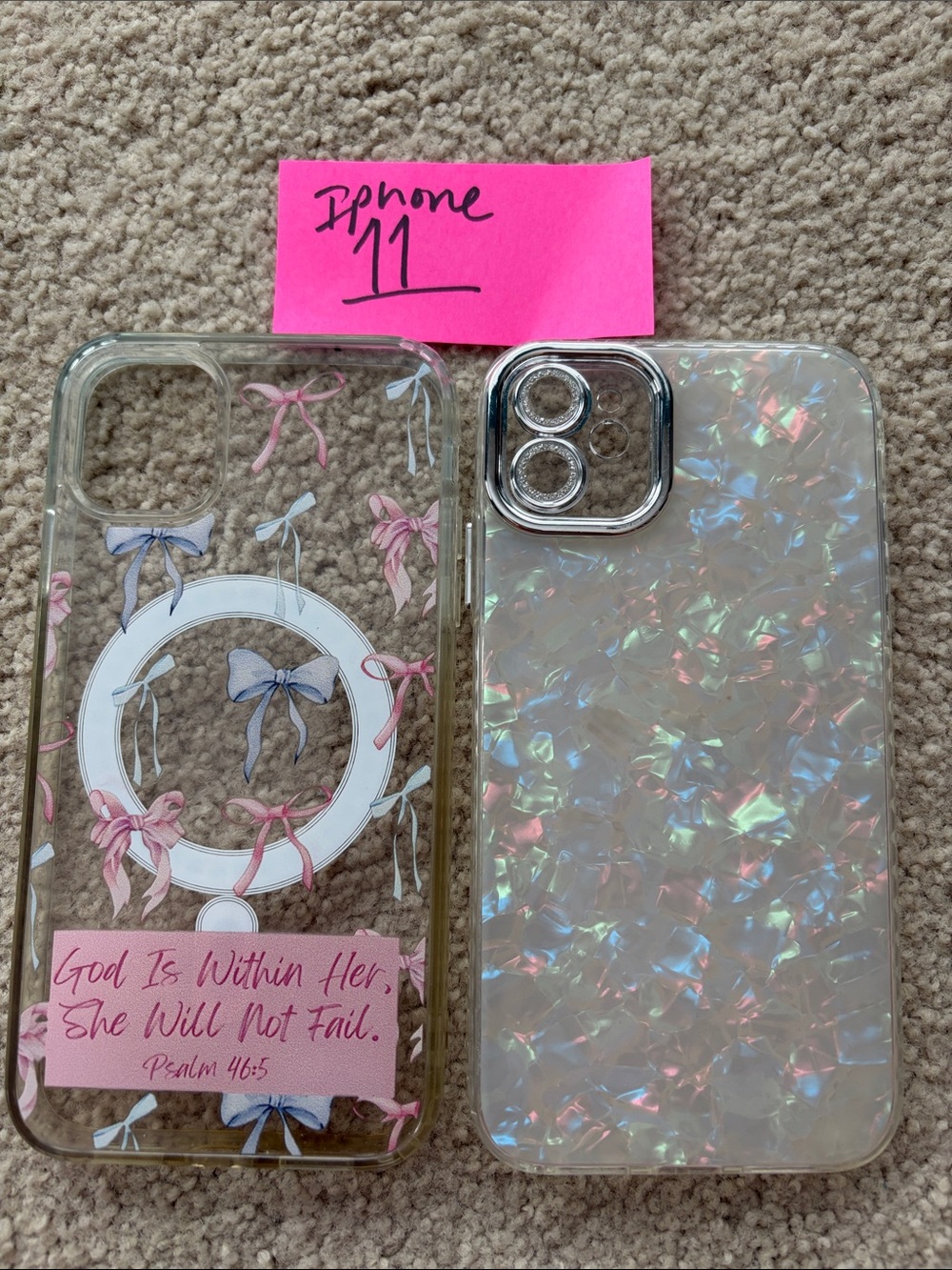 iPhone 11 cases. Set of two. From TikTok